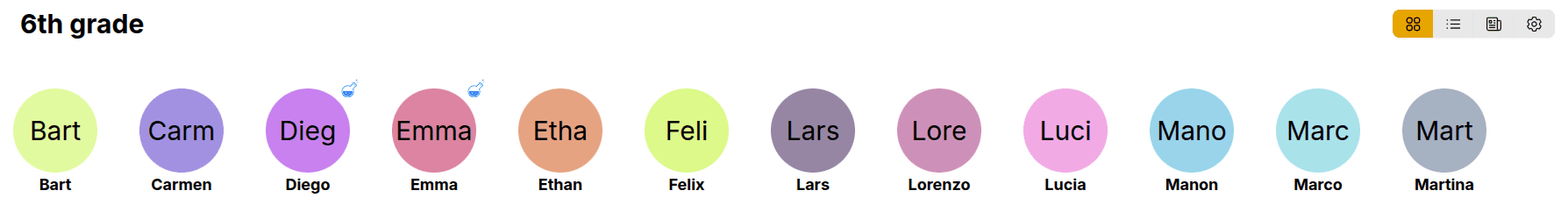 แดชบอร์ดชั้นเรียน