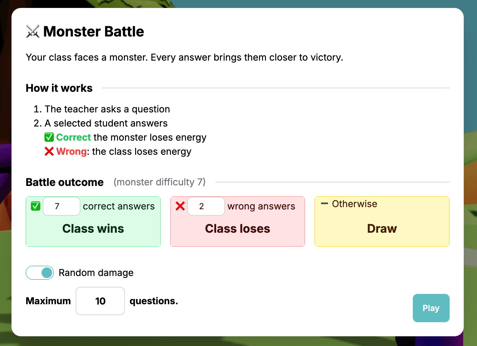 Monster Battle ตอนนี้เป็น Class Adventure พร้อมรางวัล!
