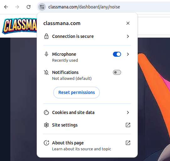 การอนุญาตไมโครโฟนใน Chrome